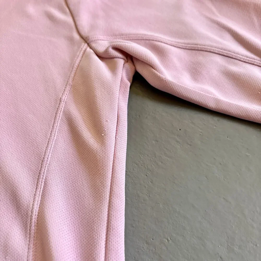 Nike Pink Quarter Zip Womens Small Y2K Grey Tag VTG Nike Lightweight Jacket